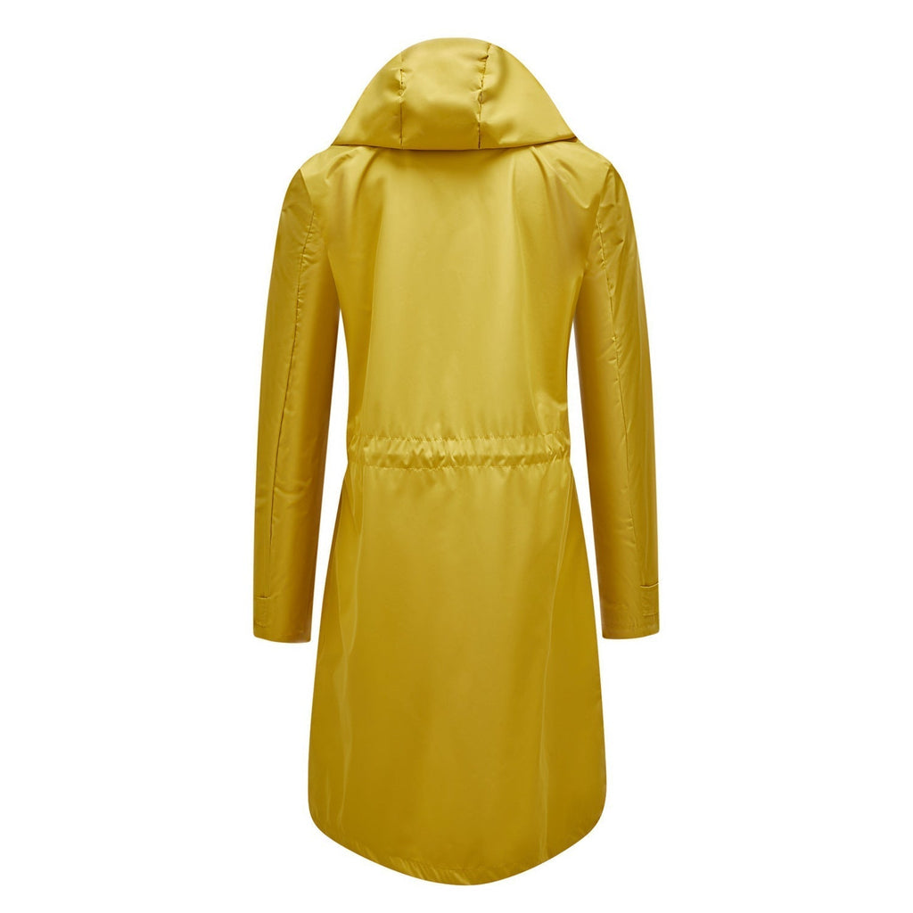 Lisa vattentät trenchcoat/jacka med huva för kvinnor - vindjacka för hösten