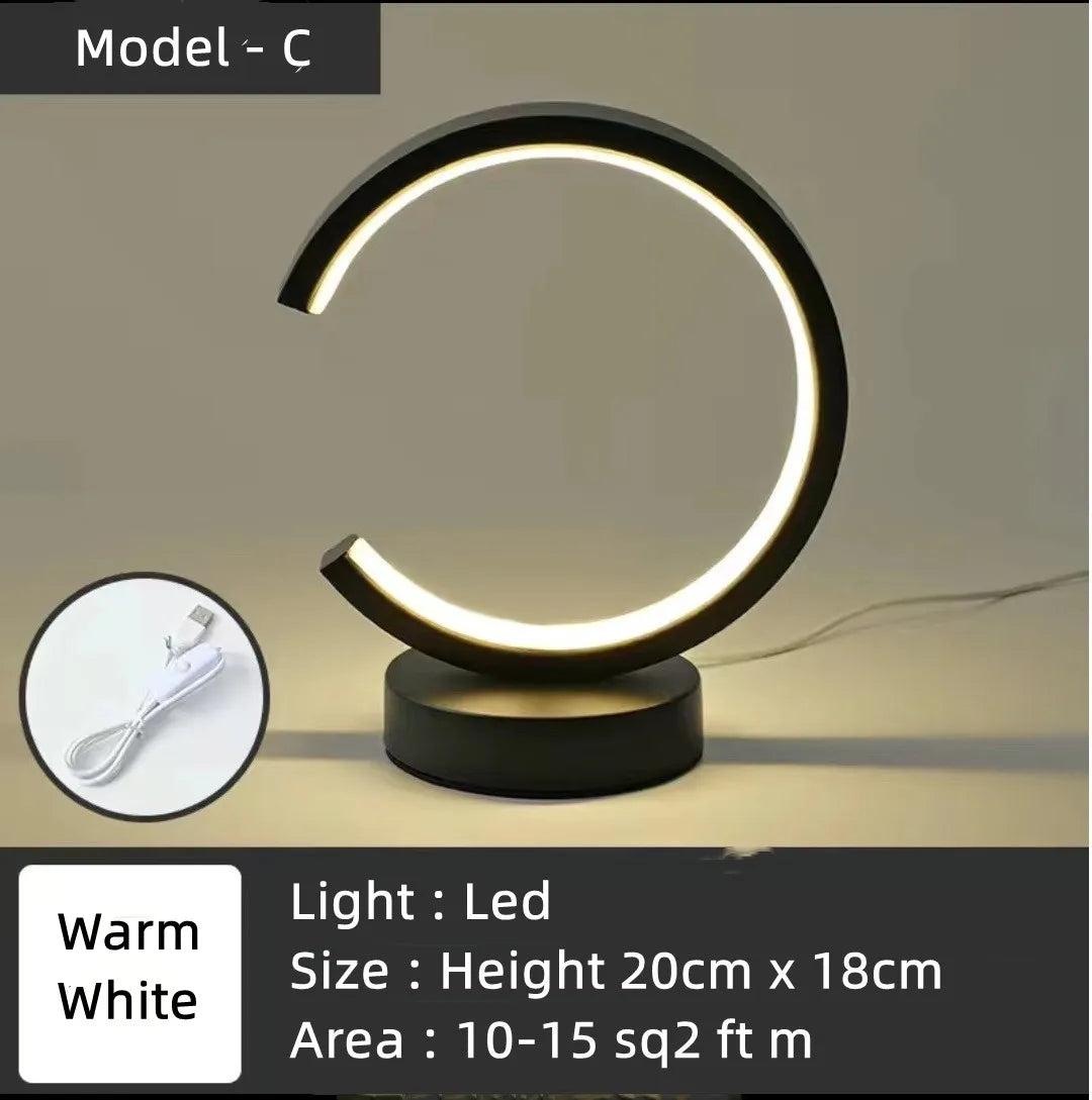 Contemporary LED Ring Desk Lamp For Energy Efficient Lighting