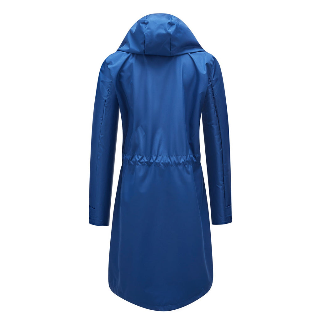 Lisa vattentät trenchcoat/jacka med huva för kvinnor - vindjacka för hösten