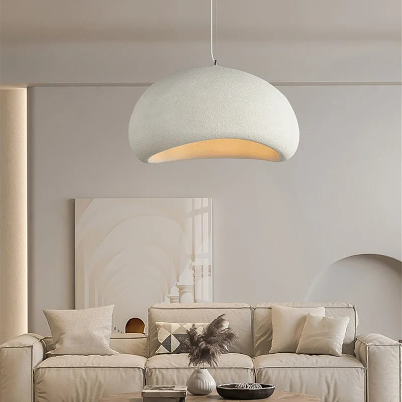 Lámpara colgante LED moderna de estilo nórdico wabi-sabi - Iluminación colgante ajustable para cocina, comedor y sala de estar