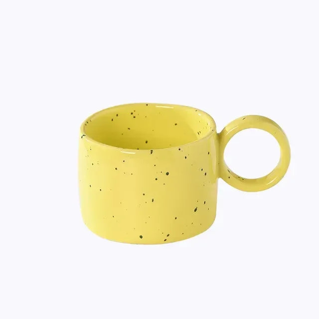 Cremaly 300ml Customizable Ceramic Coffee Mug — Ergonomic Grip
