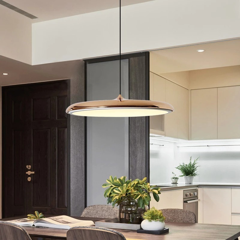 Scandinavian LED Pendant Light – Minimalist Hanging Light for Kitchen and Modern Interiors, 30 cm Diameter, Energy-Efficient Design 2