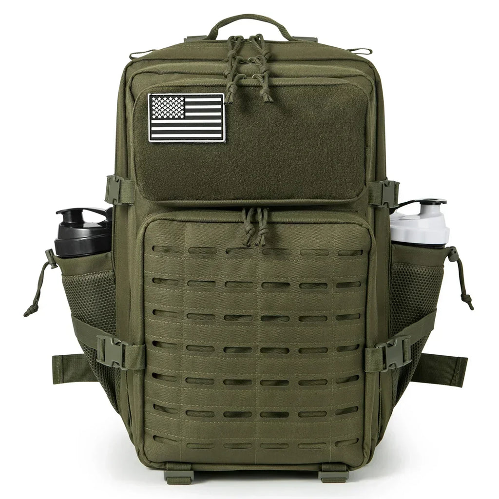 Rucsac tactic MOLLE de 45L — capacitate mare, suporturi pentru pahare