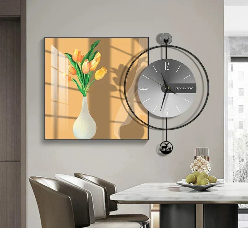 Reloj de pared moderno LuxClock — Diseño creativo, mecanismo silencioso