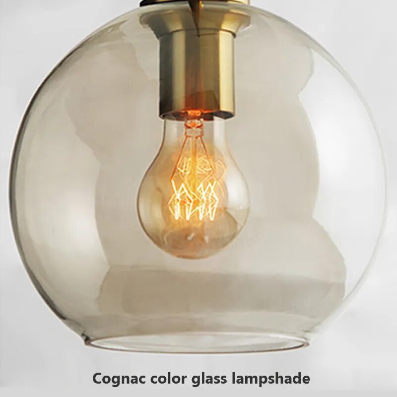 Industriële Nordic hanglamp van glas en led - modern luxearmatuur