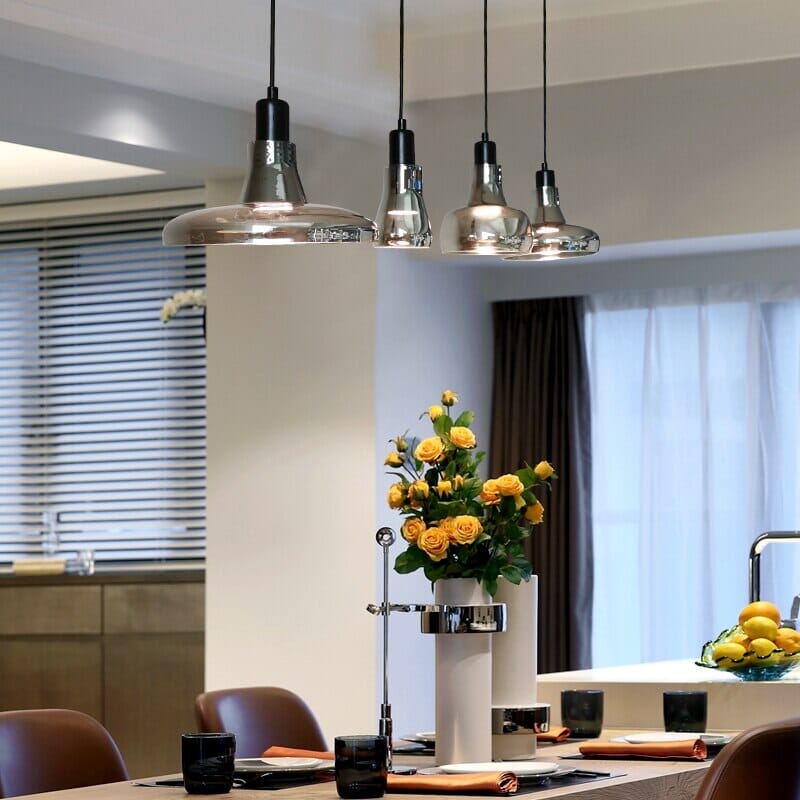 LumiNova Pendelleuchten mit Glas für zeitgemäße Loft-Wohnzimmer