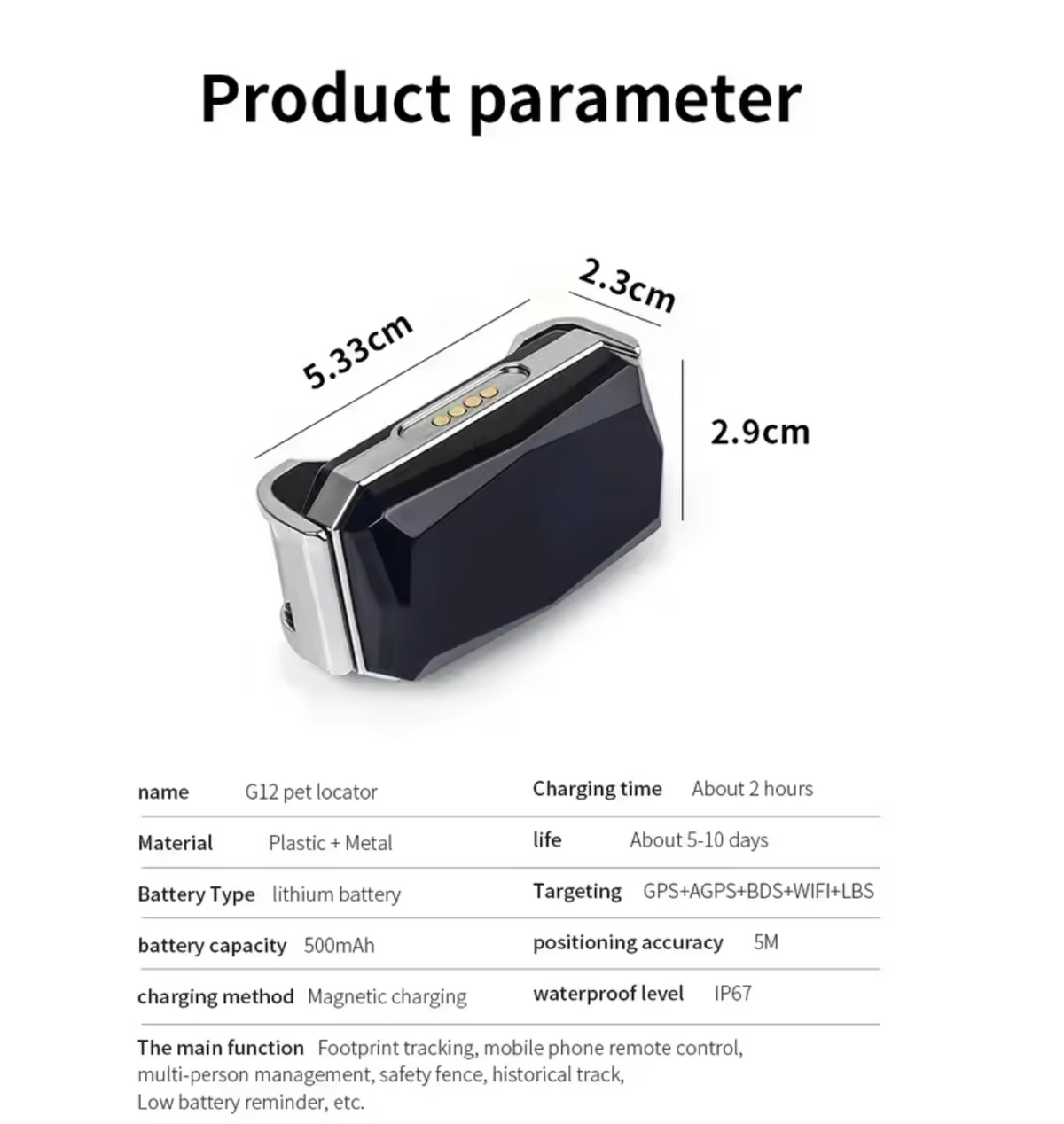 Lumos | Mini-GPS-tracker til global sikkerhed og sporing i realtid