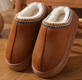 Chaussons unisexes en véritable peau de mouton — Doublure épaisse en laine