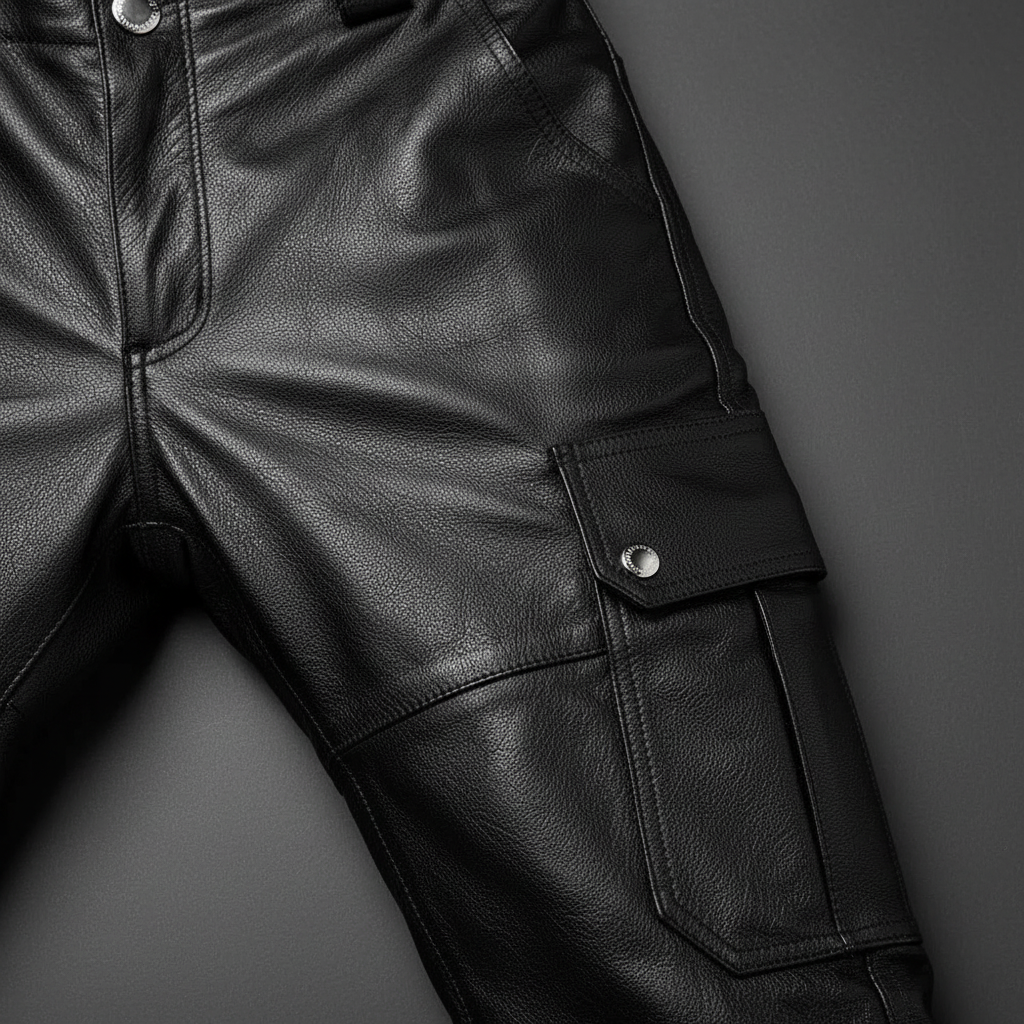 Daryl Narrow Leather Motorcycle Trousers