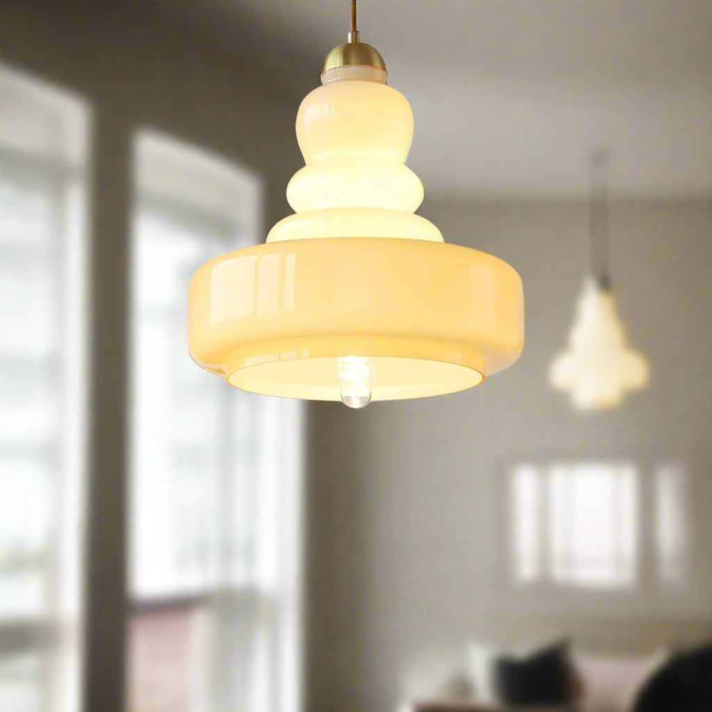 Elaris Hand-Blown Glass Pendant For Dining Areas Home Kitchen