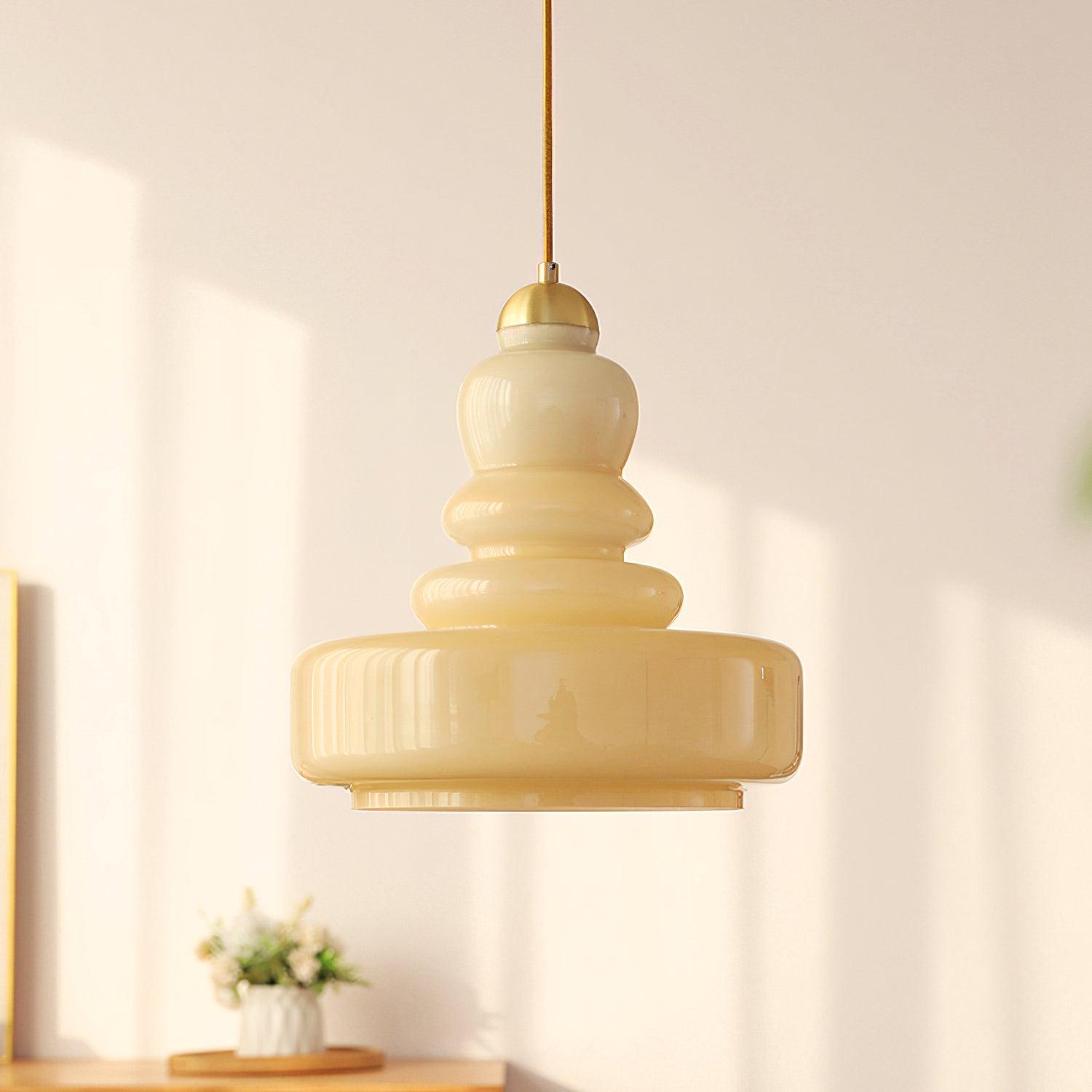 Elaris Hand-Blown Glass Pendant For Dining Areas Home Kitchen