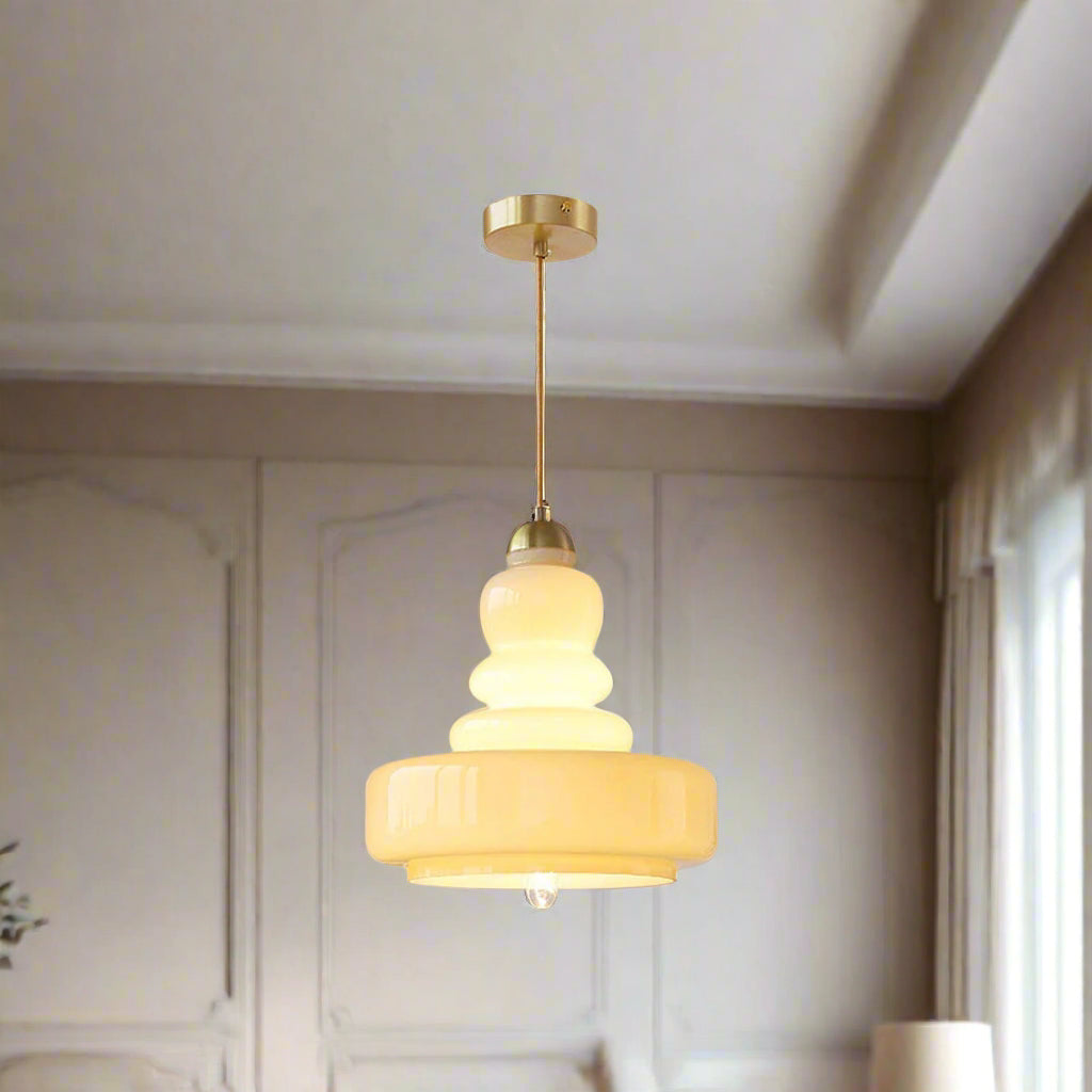 Elaris Hand-Blown Glass Pendant For Dining Areas Home Kitchen