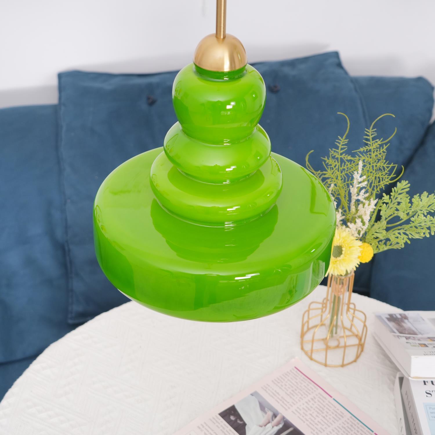 Elaris Hand-Blown Glass Pendant For Dining Areas Home Kitchen