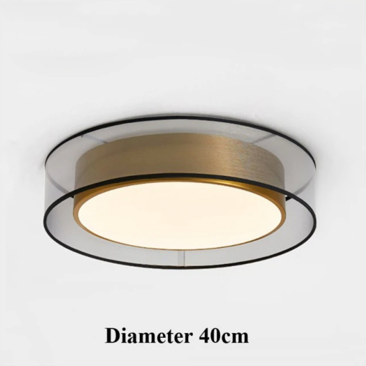 Zentra TriLight Flush Mount Ceiling Light — Slim Round Profile, 3000K 4000K 5000K Color Temperature Control