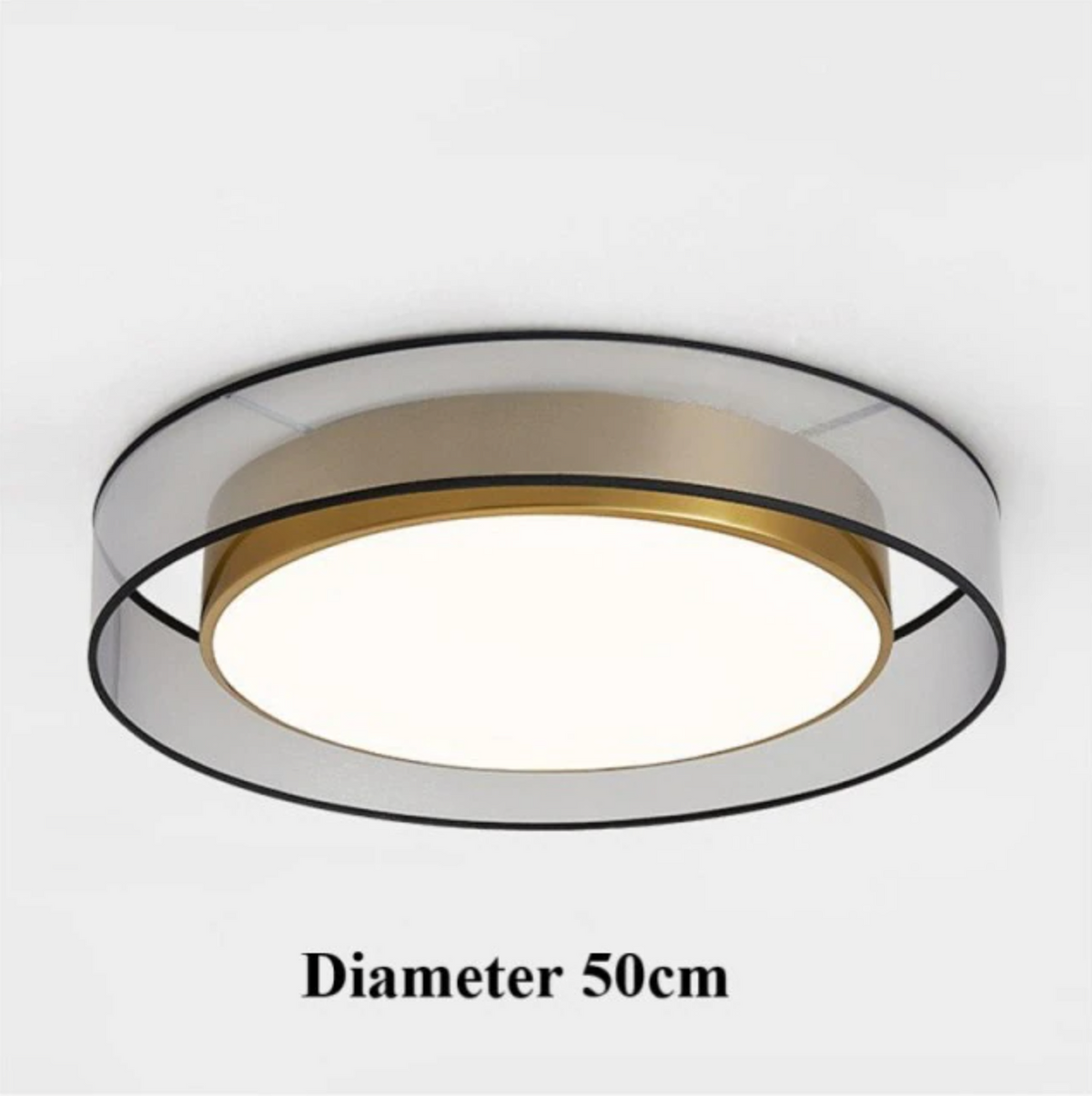 Zentra TriLight Flush Mount Ceiling Light — Slim Round Profile, 3000K 4000K 5000K Color Temperature Control