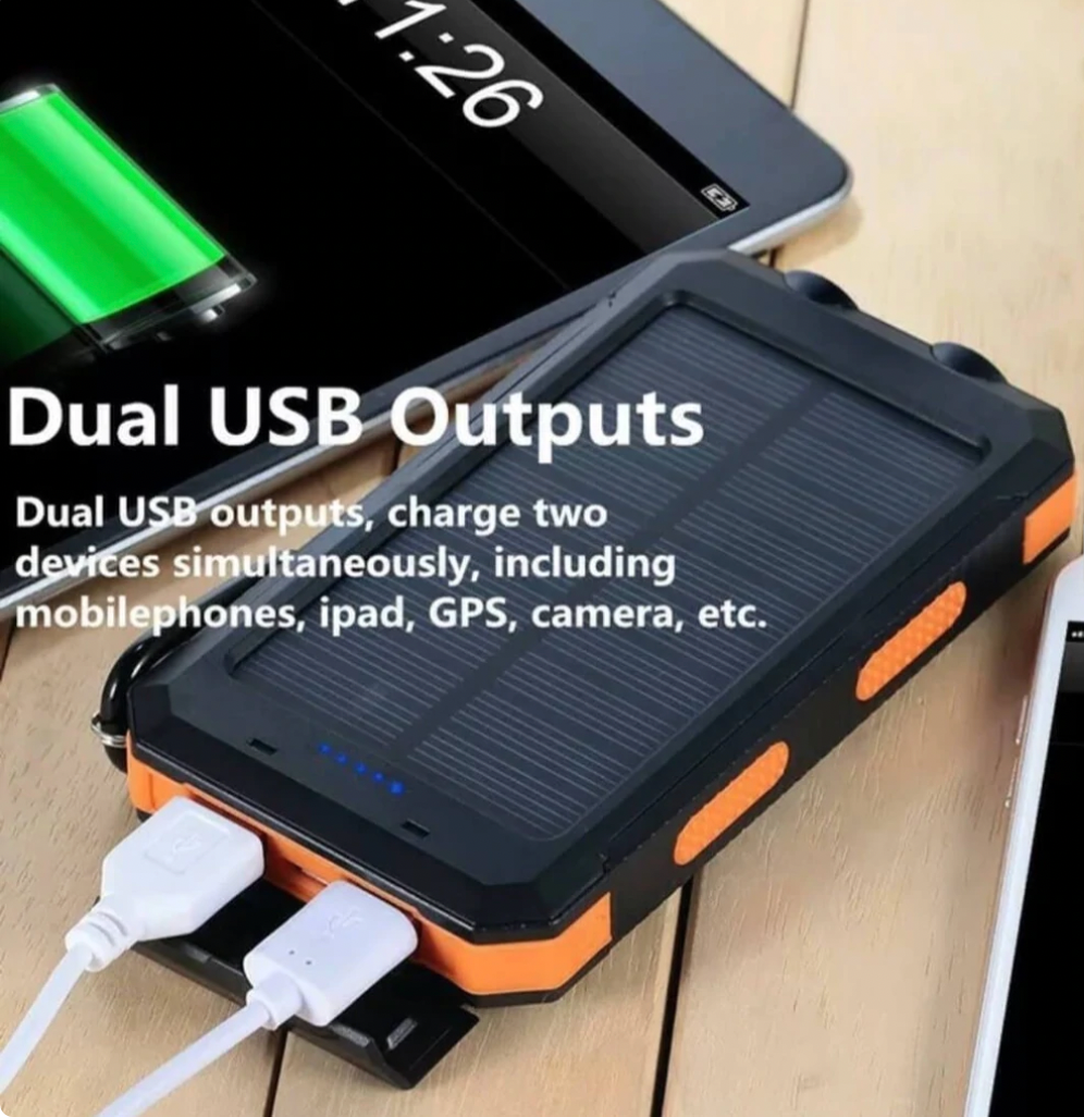 SolarCharge Elite 防水モバイルバッテリー — 持ち運び用充電パック