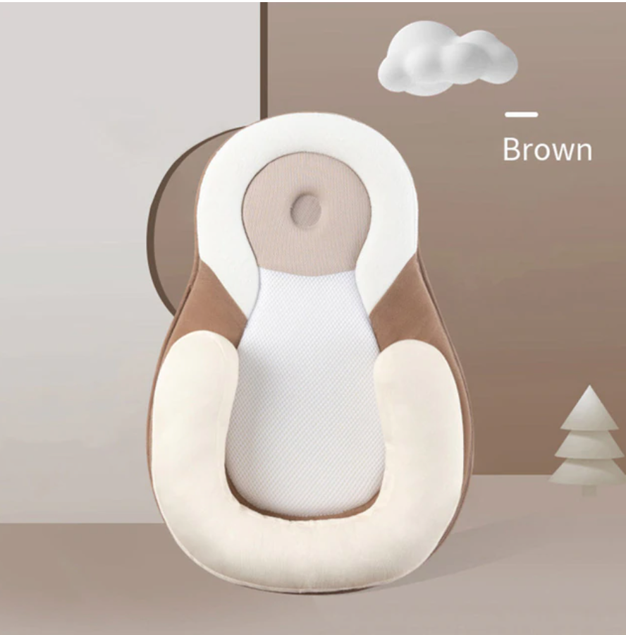 مهد أطفال محمول Baby Nest — دعم لتجنب تسطح الرأس
