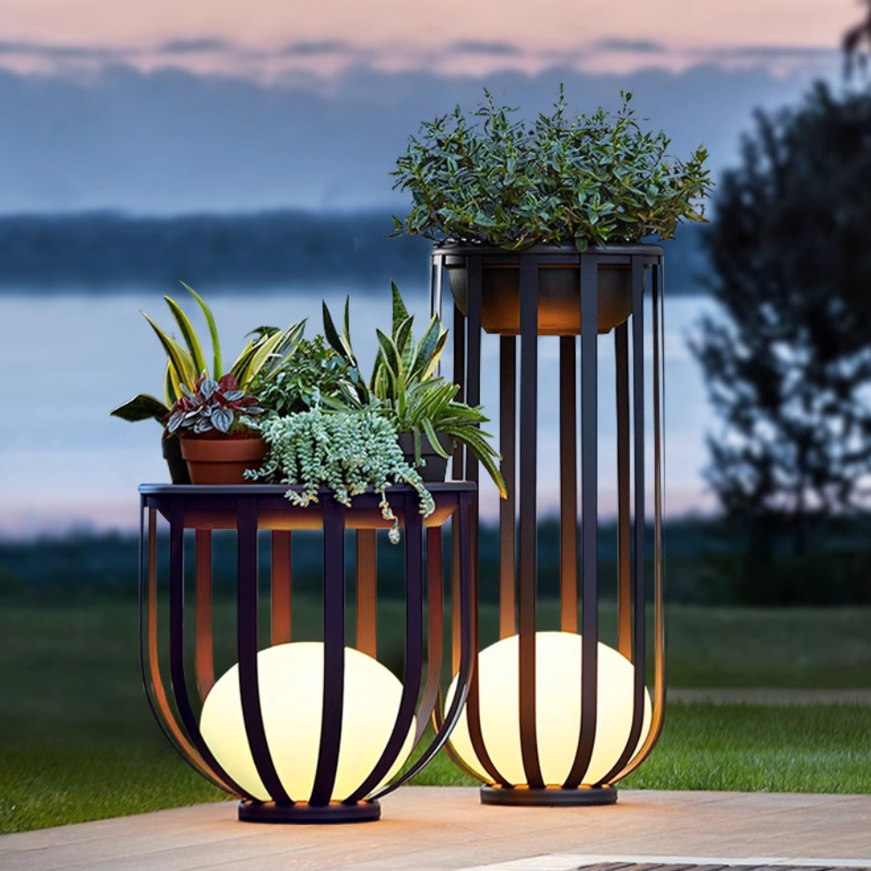 Solar Flower Stand Light — Weatherproof Solar Garden Decoration