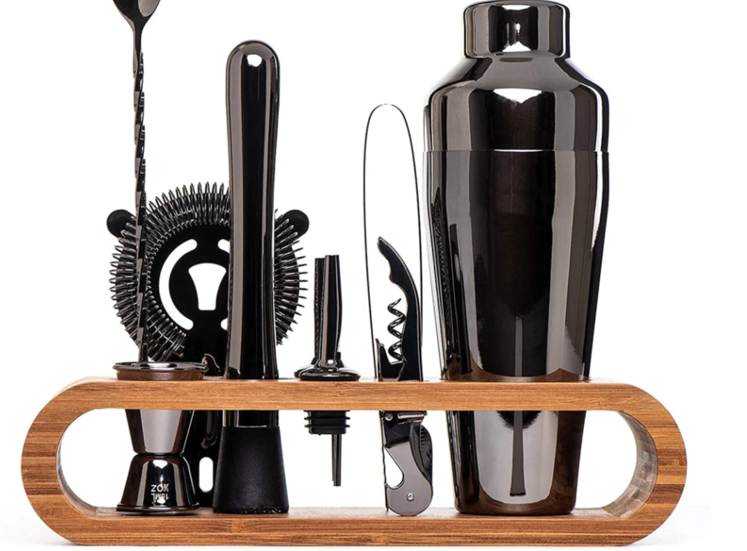 Metallic Bar Set — Complete Cocktail Mixing Tool Collection