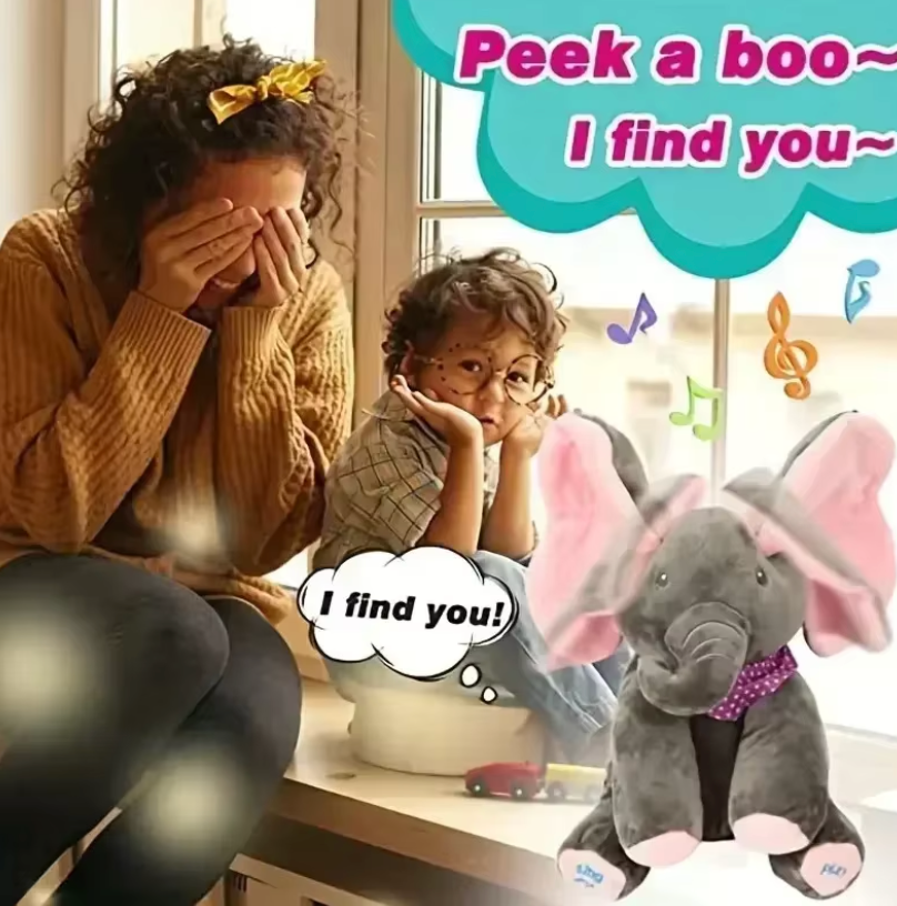 צעצוע פרווה מדבר של פיל משחק קוקו — הפעלה בלחיצת כפתור