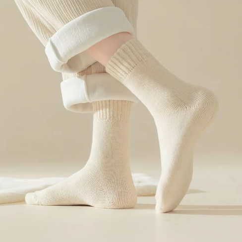 Wollsocken für Damen, 3 Paar — flauschig, warm und ultr weich