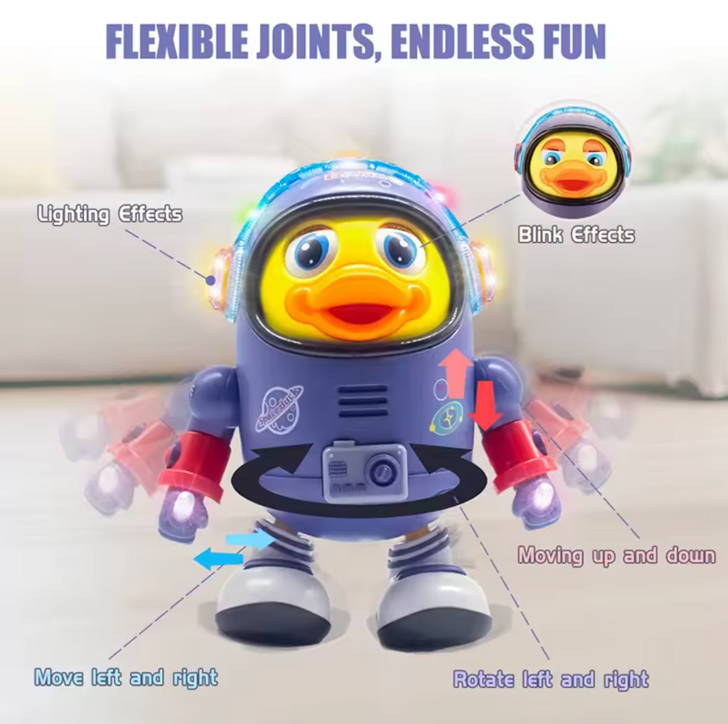Jouet musical pour bébé Space Duck — Lumières dansantes et musique dynamique