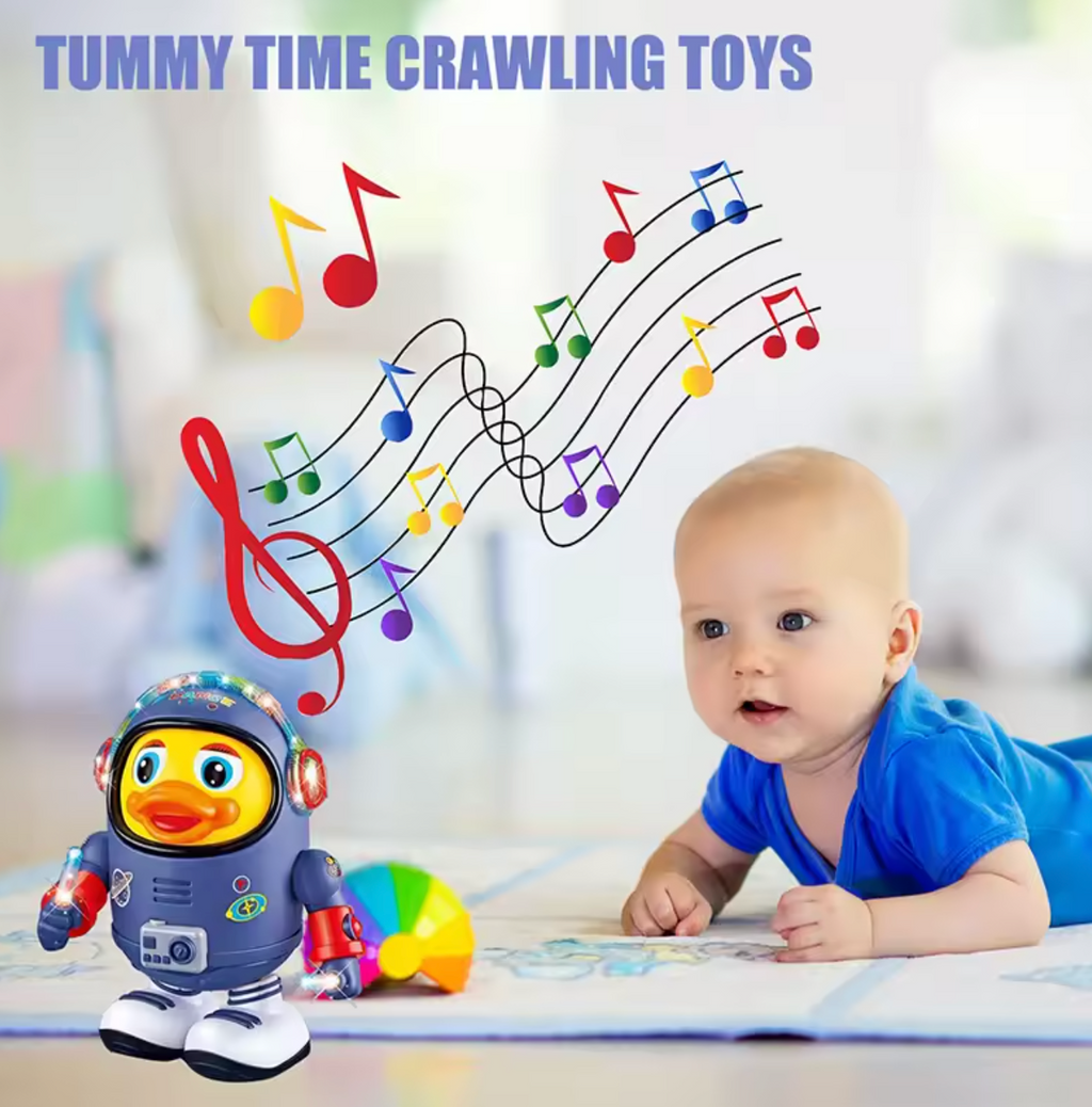Jouet musical pour bébé Space Duck — Lumières dansantes et musique dynamique