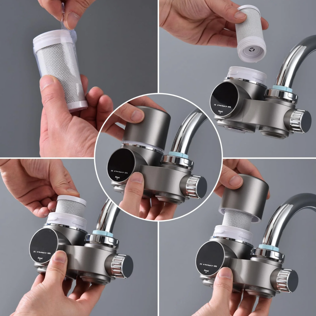 ClearView LED Faucet Water Filter — Digital Display, Mineral Retention, Contaminant Removal