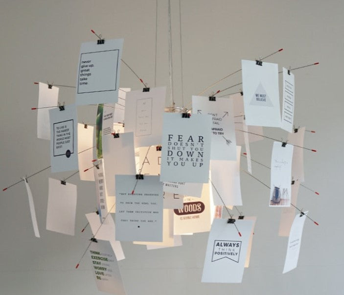 Ingo Maurer Zettel Chandelier — DIY Illumination, Personalized Lighting
