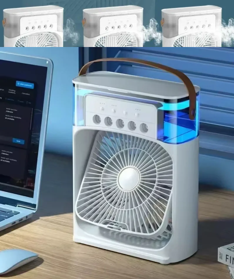 Mini refroidisseur d’air 3-en-1 Mira, humidificateur et douce veilleuse