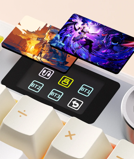 Tastiera meccanica wireless Lynx — Display intelligente, retroilluminazione RGB hot-swap
