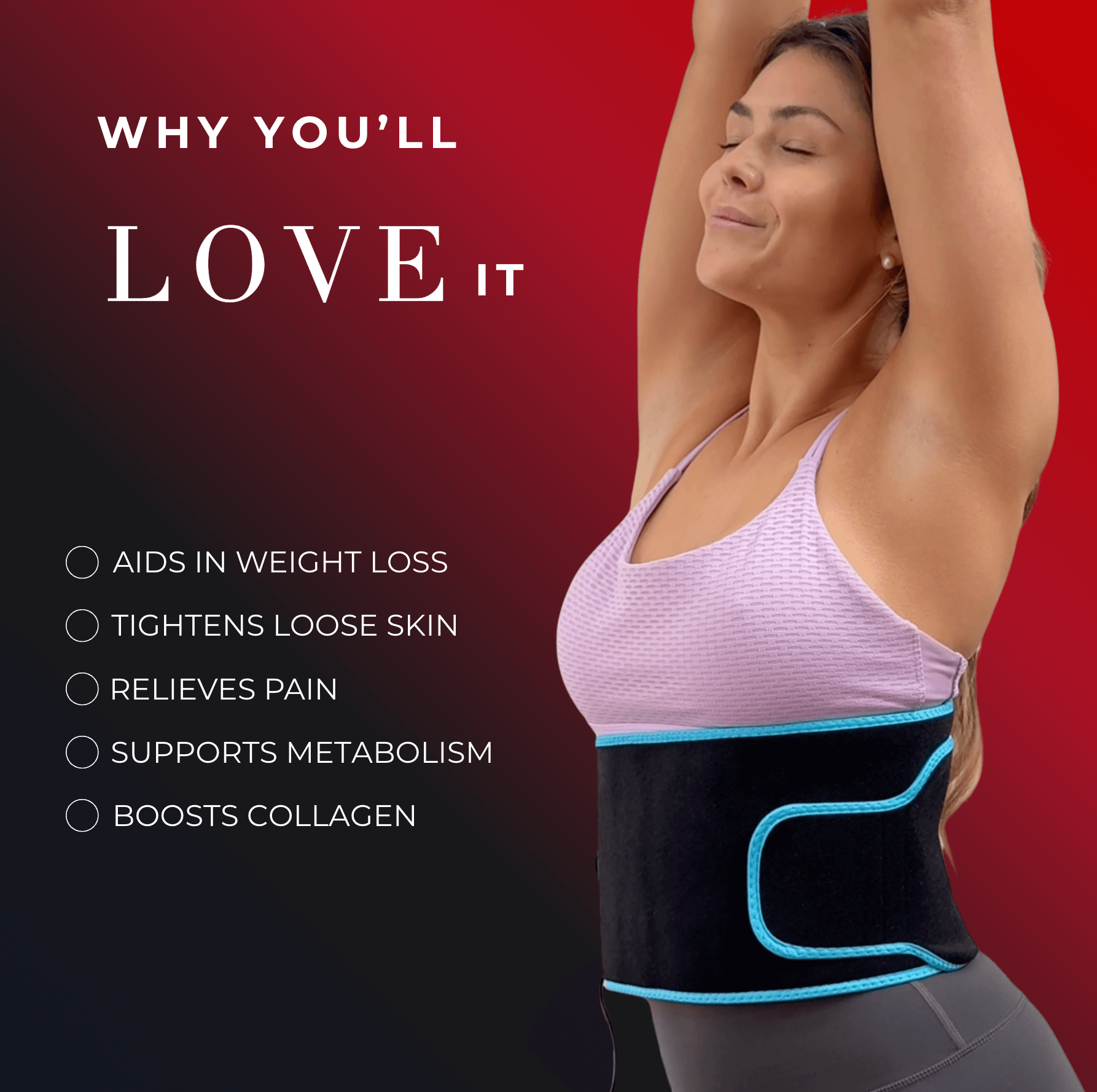 Red Light Therapy Belt — 660nm Red and 850nm Near-Infrared