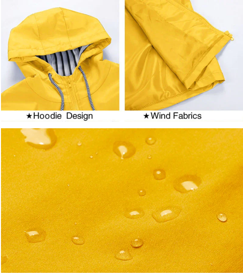ChicGuard wasserdichte, winddichte Jacke – Trenchcoat-Stil für Frühling und Herbst