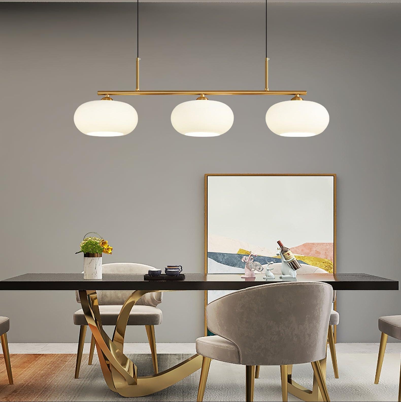 Astrae elegante Glas Pendelleuchte für moderne Küchenräume