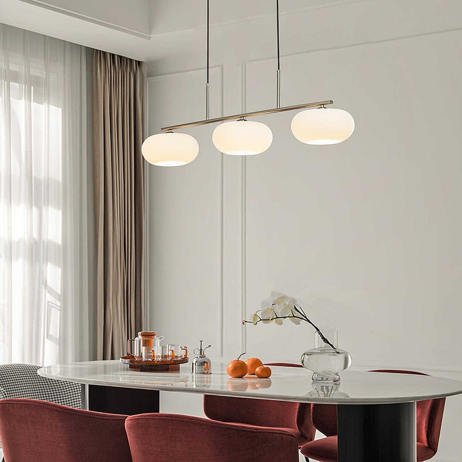 Astrae elegante Glas Pendelleuchte für moderne Küchenräume