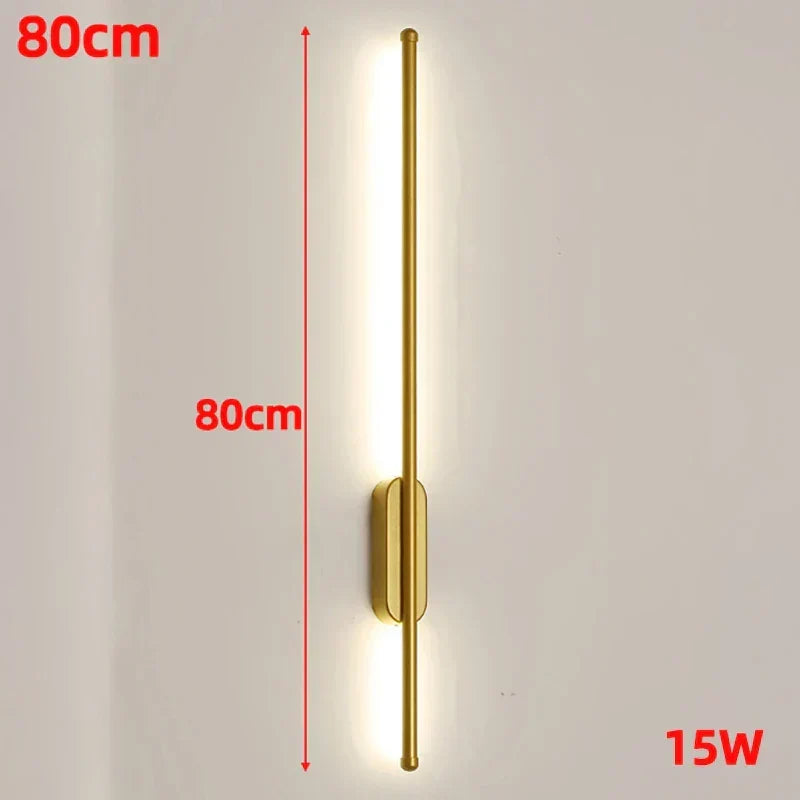 Lampă de perete LED modernă nordică — corp liniar de 60cm/80cm