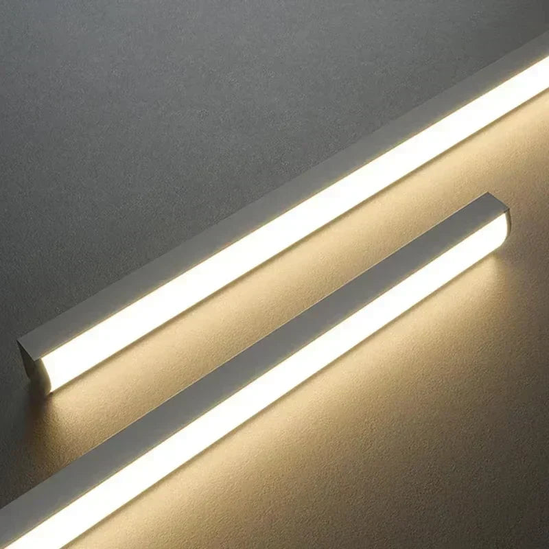 Modern LED Linear Pendant Light — Nordic Style, Warm Glow