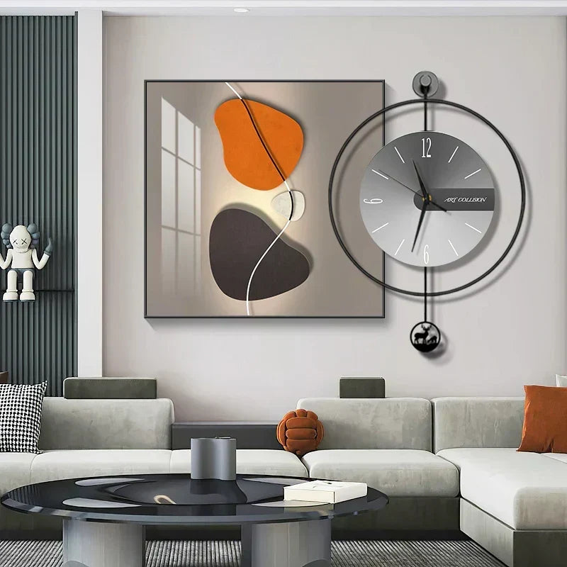 Reloj de pared moderno LuxClock — Diseño creativo, mecanismo silencioso