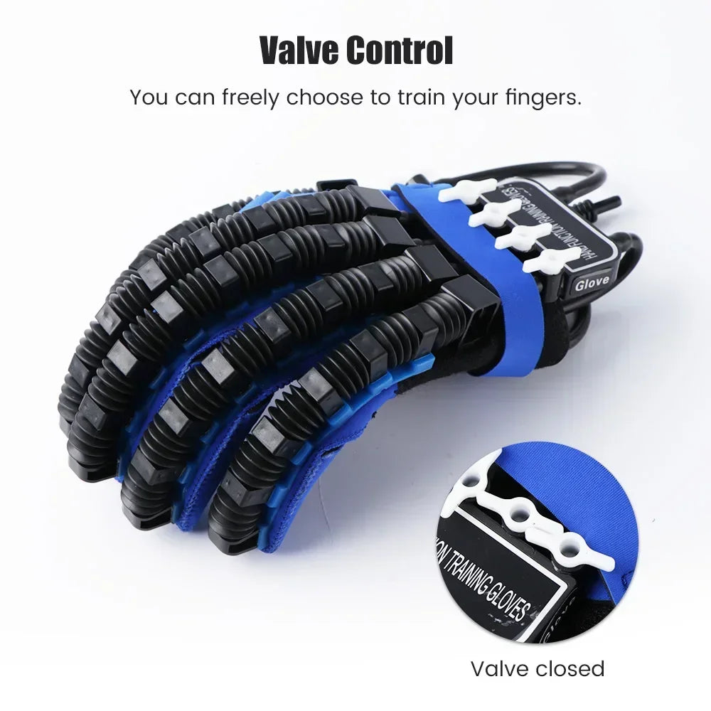 Mirror Feedback Rehabilitation Glove — Independent Finger Movement, Pneumatic Actuation System