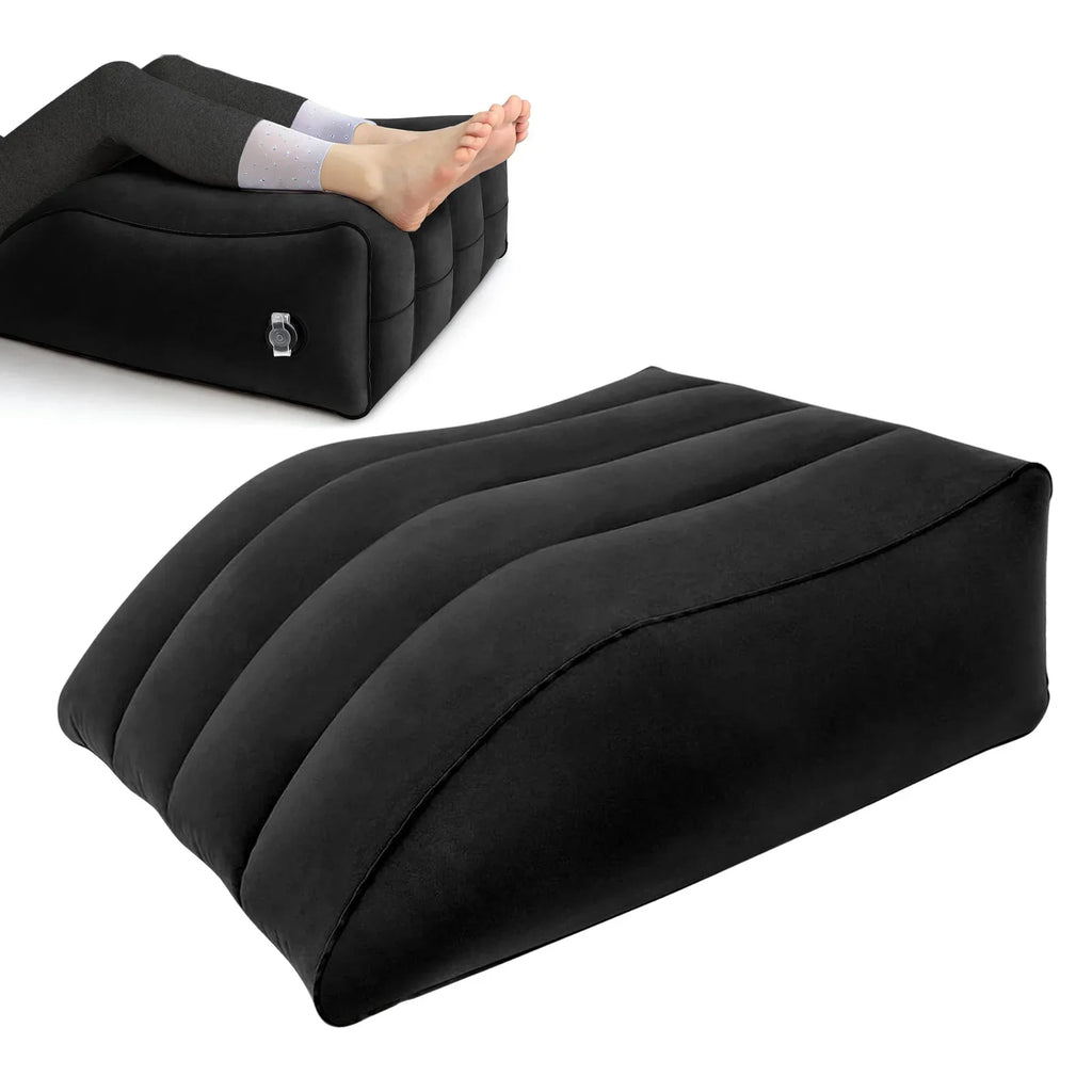 Inflatable Leg Elevation Wedge Pillow — 45-Degree Angle, Swelling Relief