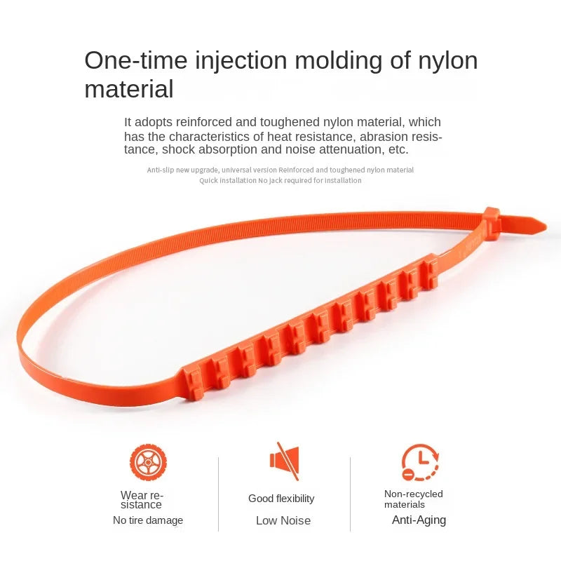 Anti-Skid Car Winter Chain — Tire Traction Aid for Snow & Ice