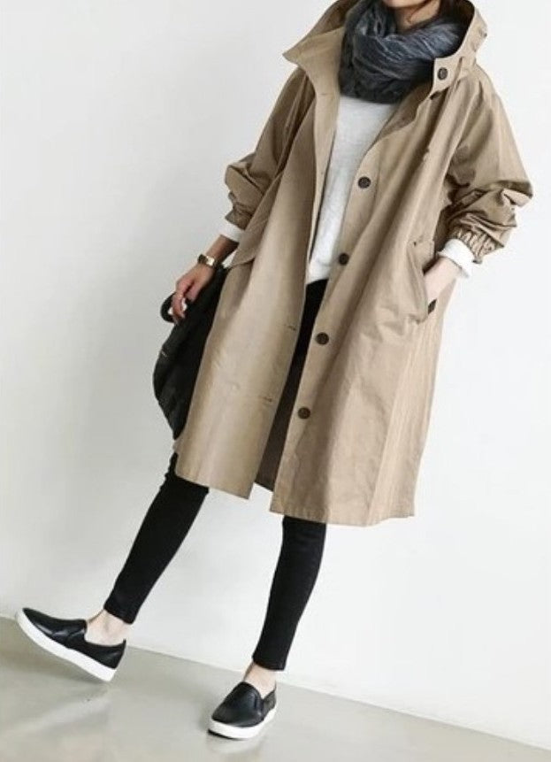 EleganCoat Women's Long Trench Coat Jacket — Stylish Fall Layer