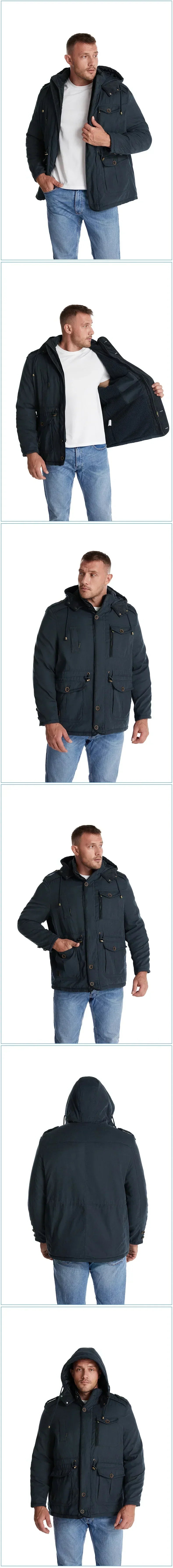 Parka d’hiver à capuche pour homme — Chaud, coupe-vent et imperméable