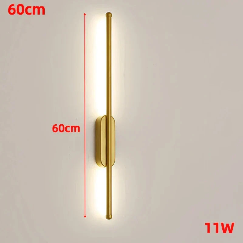 Lampă de perete LED modernă nordică — corp liniar de 60cm/80cm