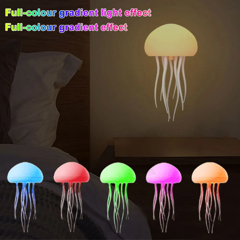 מנורת לילה JellyBeam בצורת מדוזה — אווירת אוקיינוס תוססת בתאורת LED