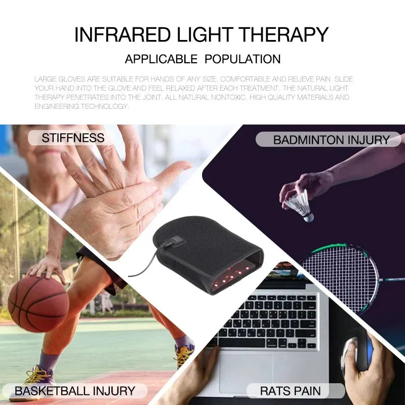 660nm infrarood-roodlichttherapiehandschoen