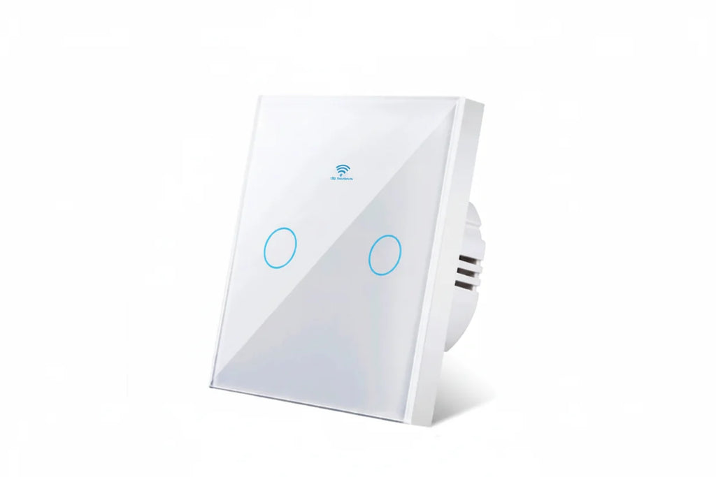 Interruptor de luz tátil WiFi inteligente — compatível com Alexa e Google Home, sem necessidade de fio neutro
