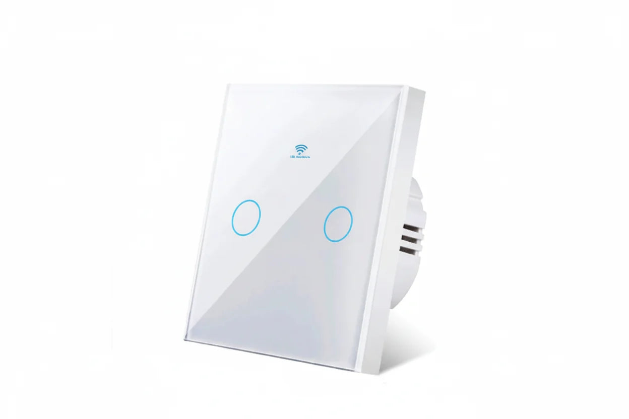 Interruptor de luz tátil WiFi inteligente — compatível com Alexa e Google Home, sem necessidade de fio neutro