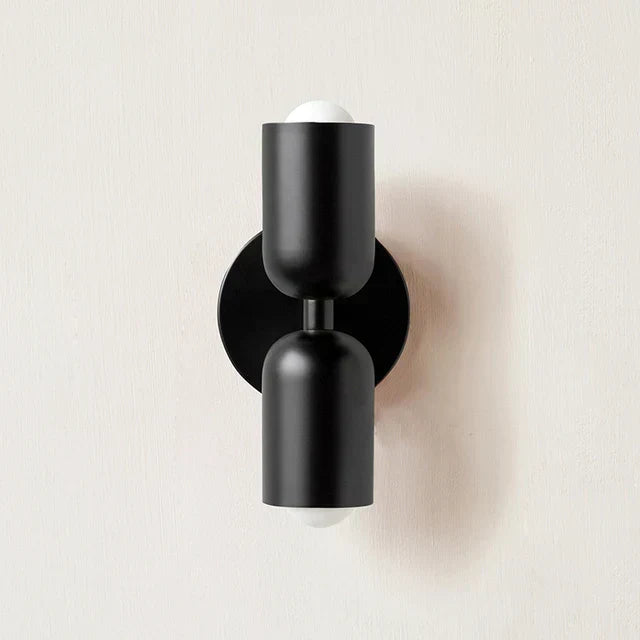 Applique da parete nordica minimalista a doppia luce — illuminazione verso l'alto e verso il basso