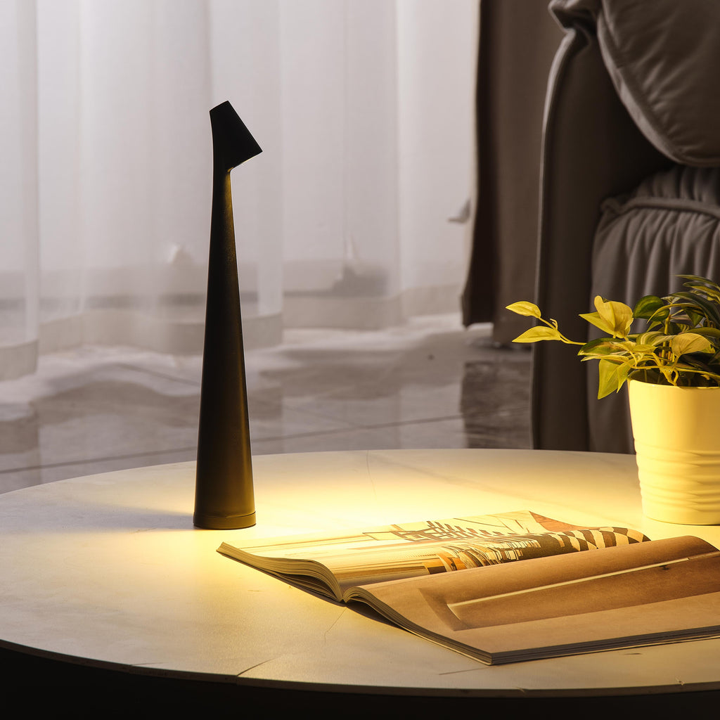 LumaNord Cordless LED Table Lamp — Touch-Controlled Brightness, Soft Ambient Light